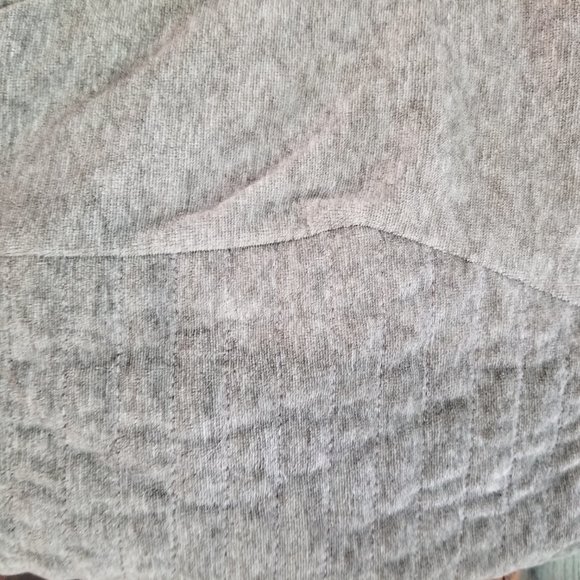 NWOT velvet light grey sweatshirt  with hood - Picture 5 of 6